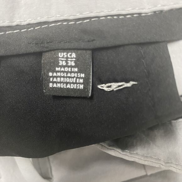 Sak Fifth Avenue Pants Mens 36x29 Gray Performance Nylon Straight Leg Golf - Picture 9 of 11